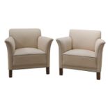 A pair of Danish armchairs,