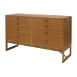 A Danish chest of eight drawers,