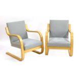 A pair of Alvar Aalto ‘402’ armchairs,