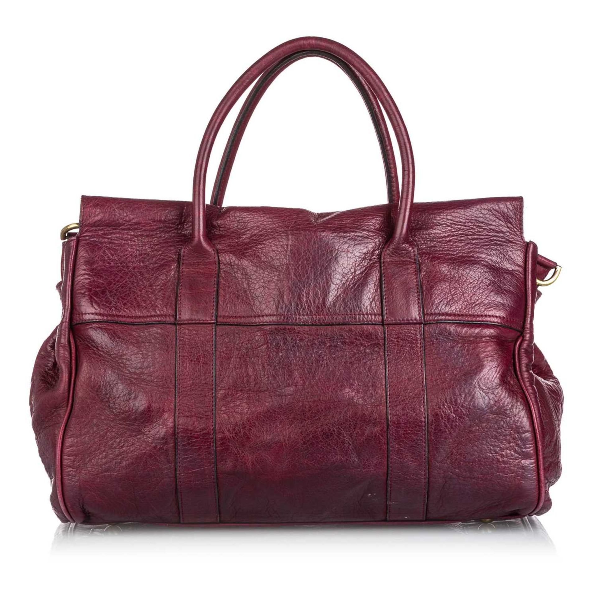 A Mulberry red leather 'Bayswater' satchel, - Bild 20 aus 20