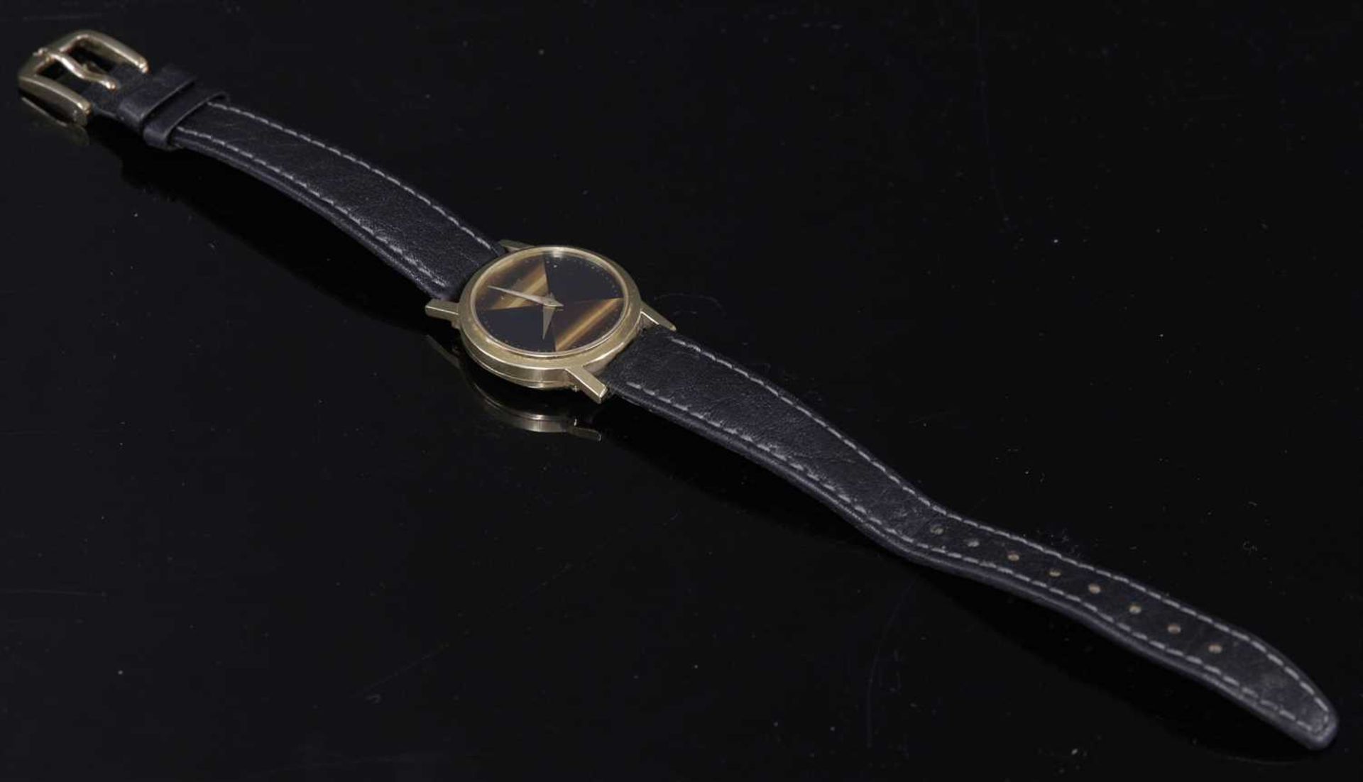 A ladies' 18ct gold Piaget quartz strap watch,