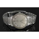 A gentlemen's stainless steel Omega 'Seamaster' automatic bracelet watch,