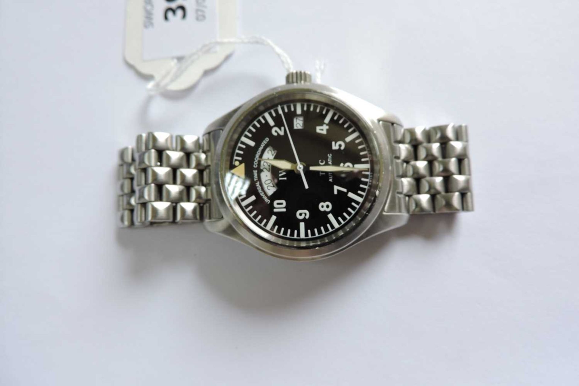 A gentlemen's stainless steel International Watch Co. 'Pilot Spitfire Fliegeruhr UTC IW 325/02 - Bild 4 aus 6