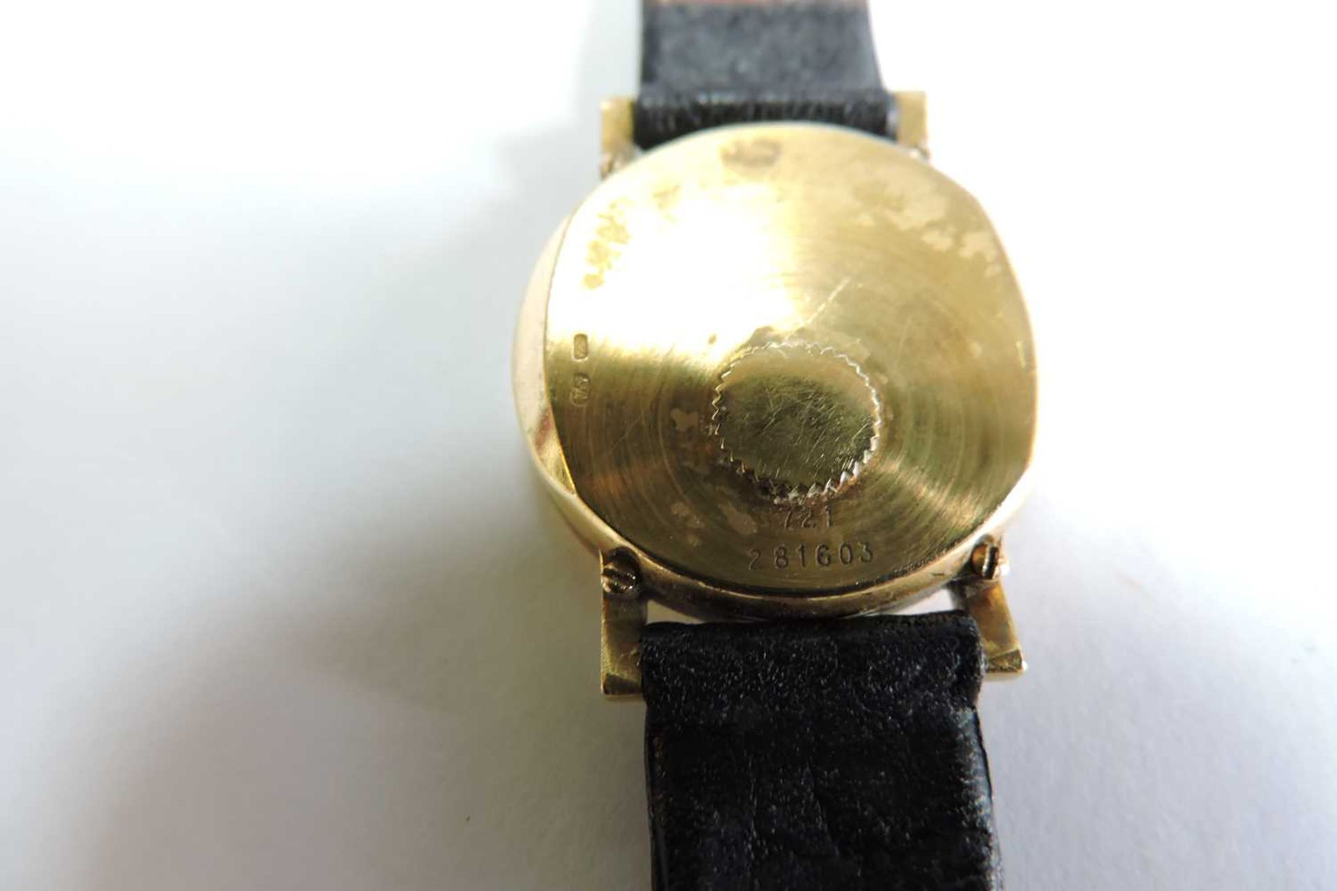 A ladies' 18ct gold Piaget quartz strap watch, - Image 6 of 7