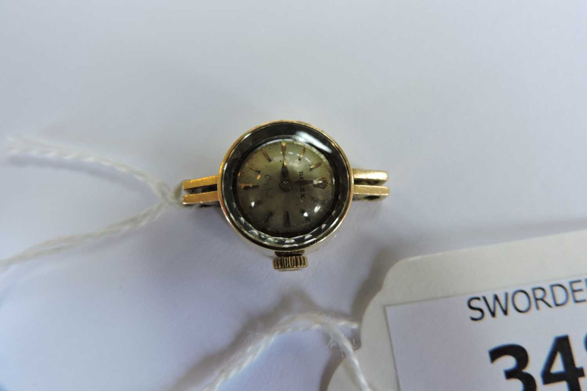 A ladies' 18ct gold Rolex 'Orchid' mechanical strap watch, - Bild 7 aus 7