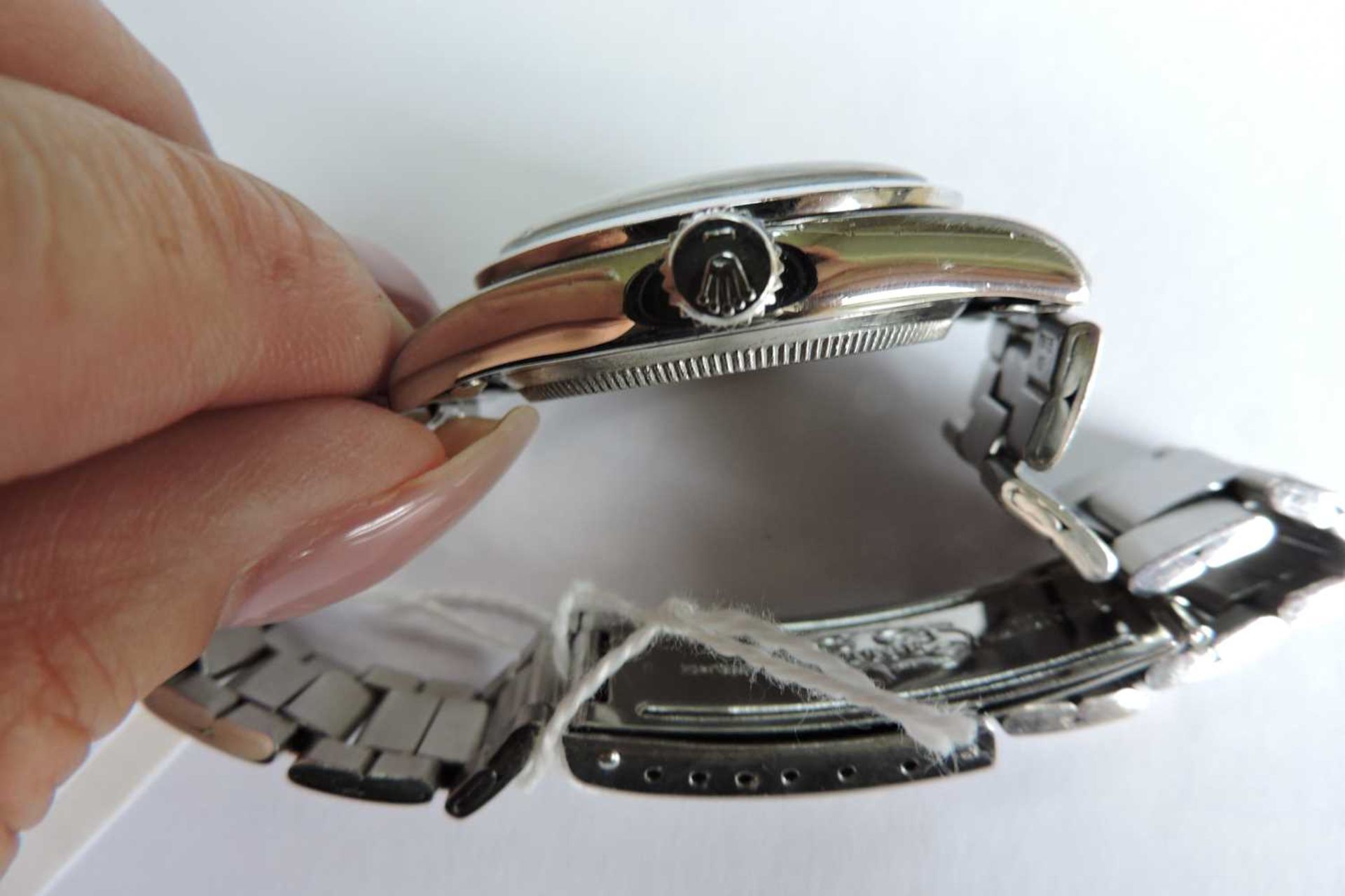 A gentlemen's stainless steel Tudor 'Oyster Prince' rotor self-winding bracelet watch, - Image 4 of 6