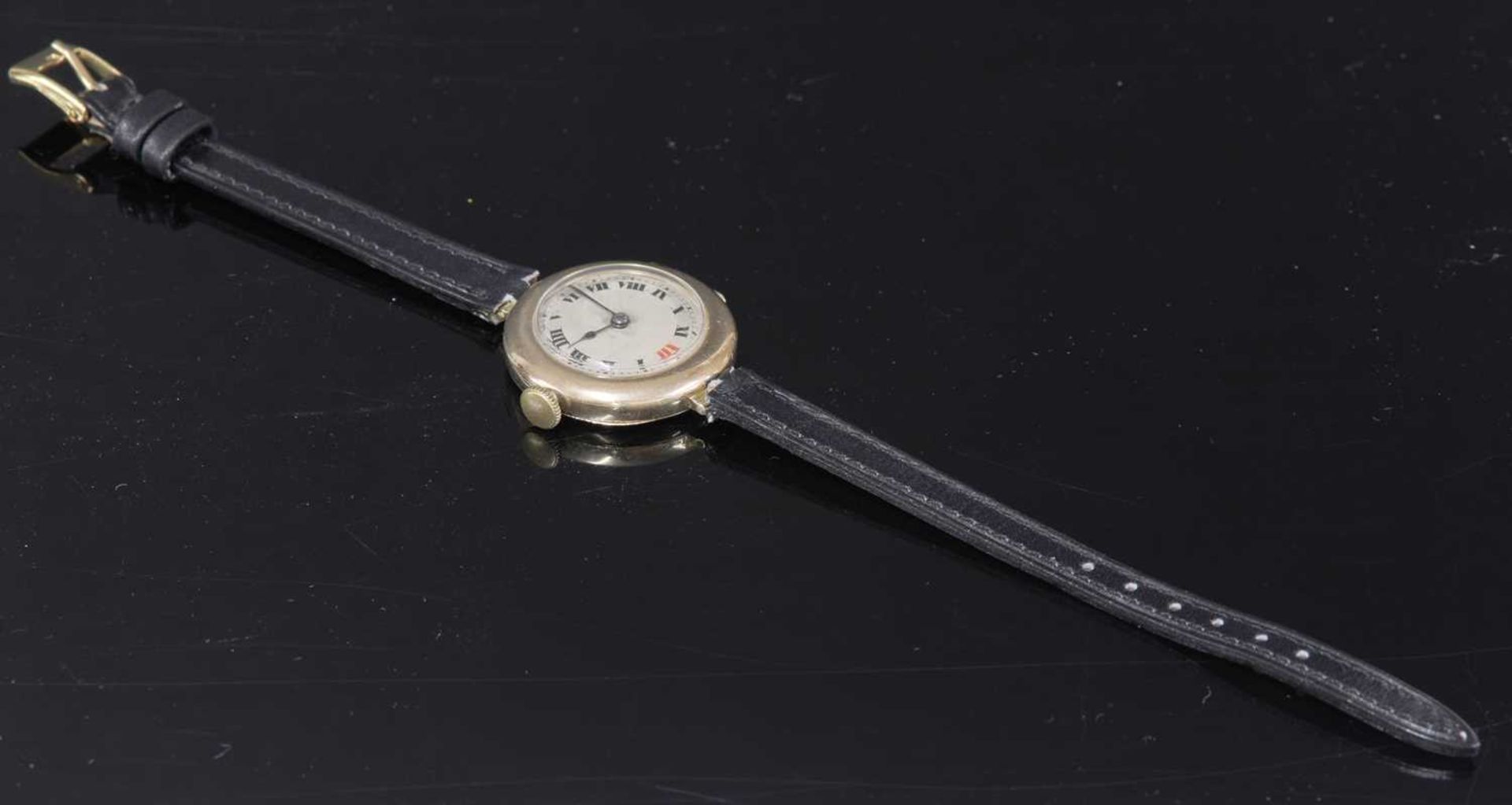 A ladies' 15ct gold Rolex mechanical watch, c.1915,