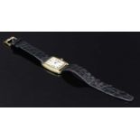 A ladies' 18ct gold Bueche-Girod mechanical strap watch, c.1990,