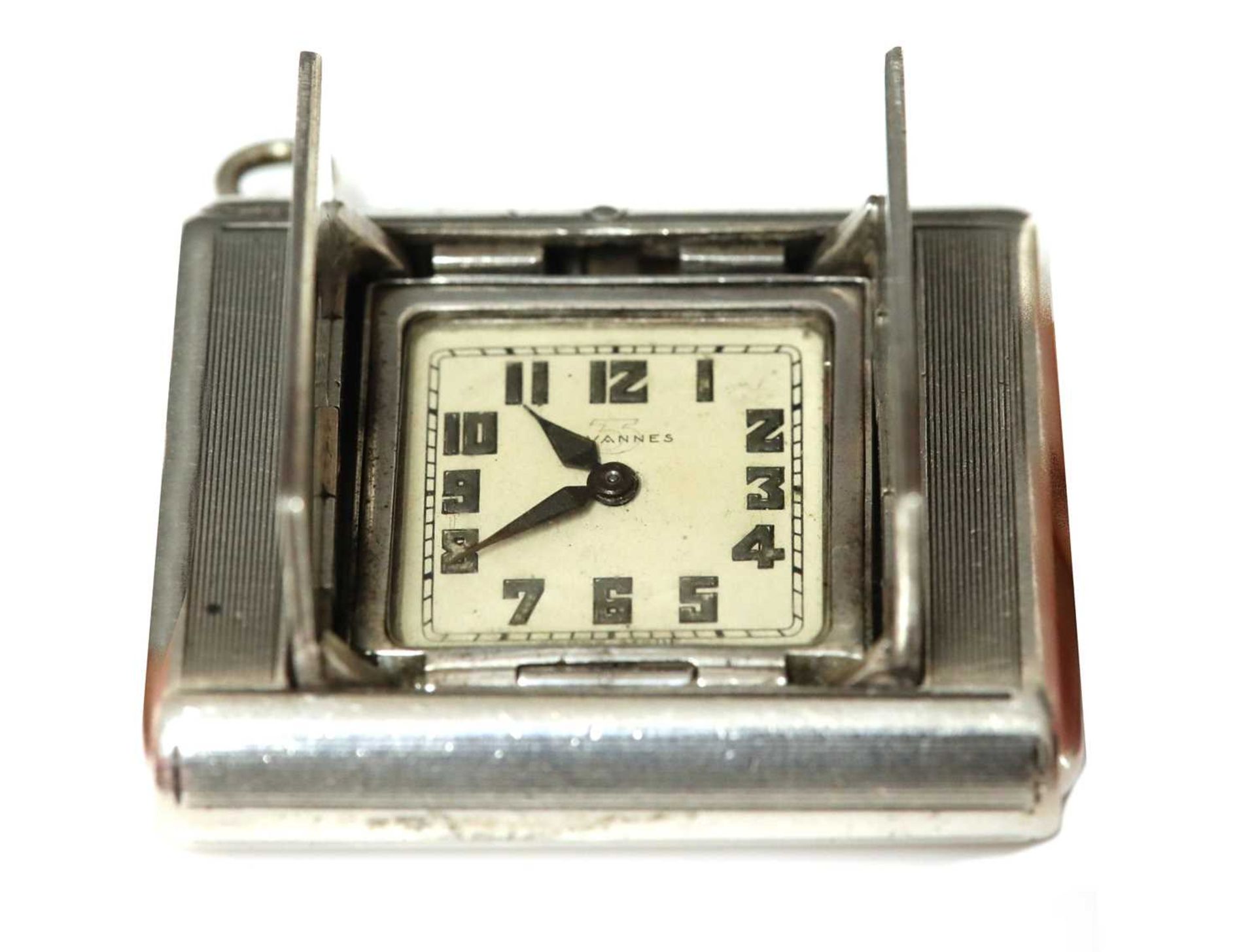 An Art Deco Swiss sterling silver purse watch, c.1929,