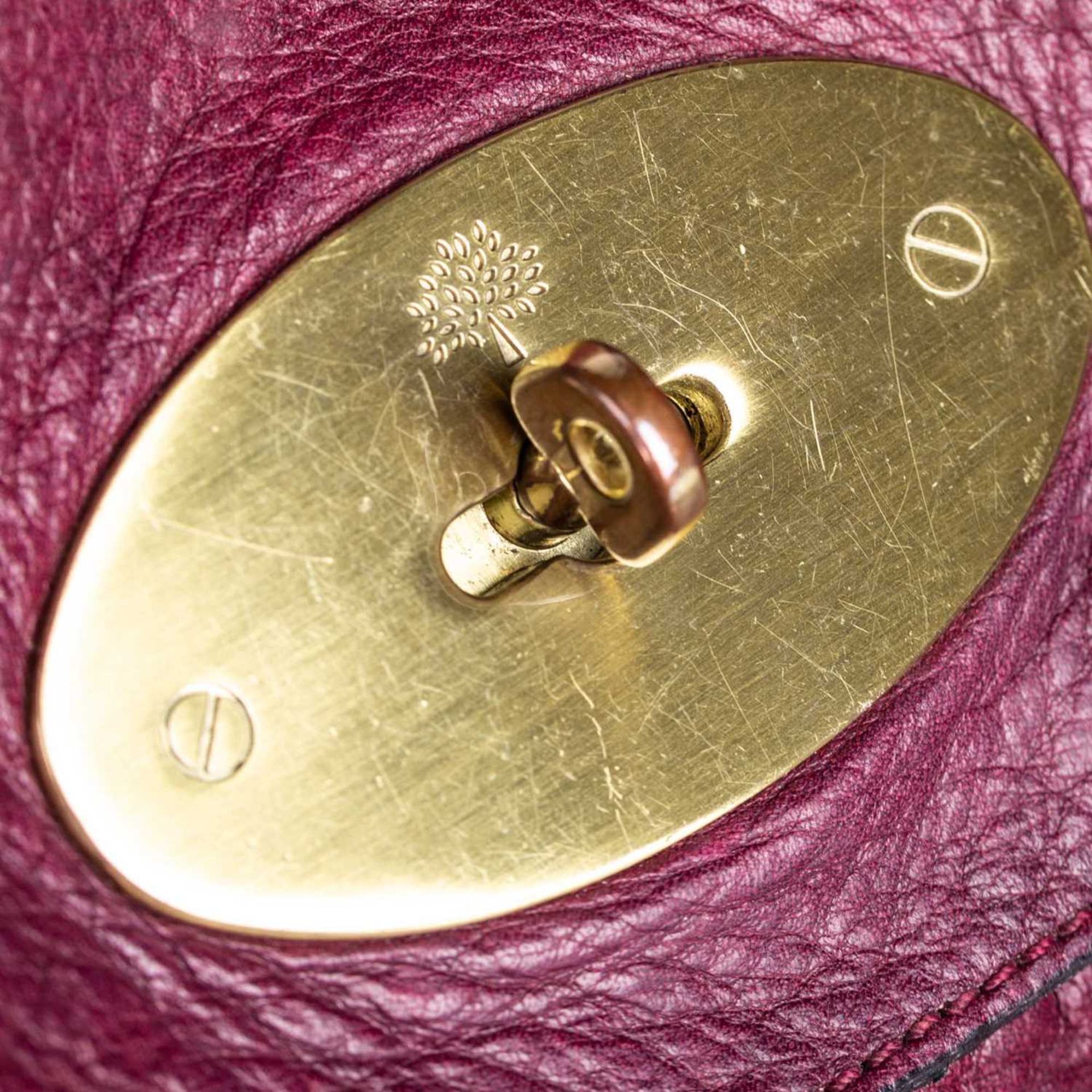 A Mulberry red leather 'Bayswater' satchel, - Bild 9 aus 20