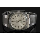 A gentlemen's stainless steel Omega 'Seamaster' automatic bracelet watch, c.1973,