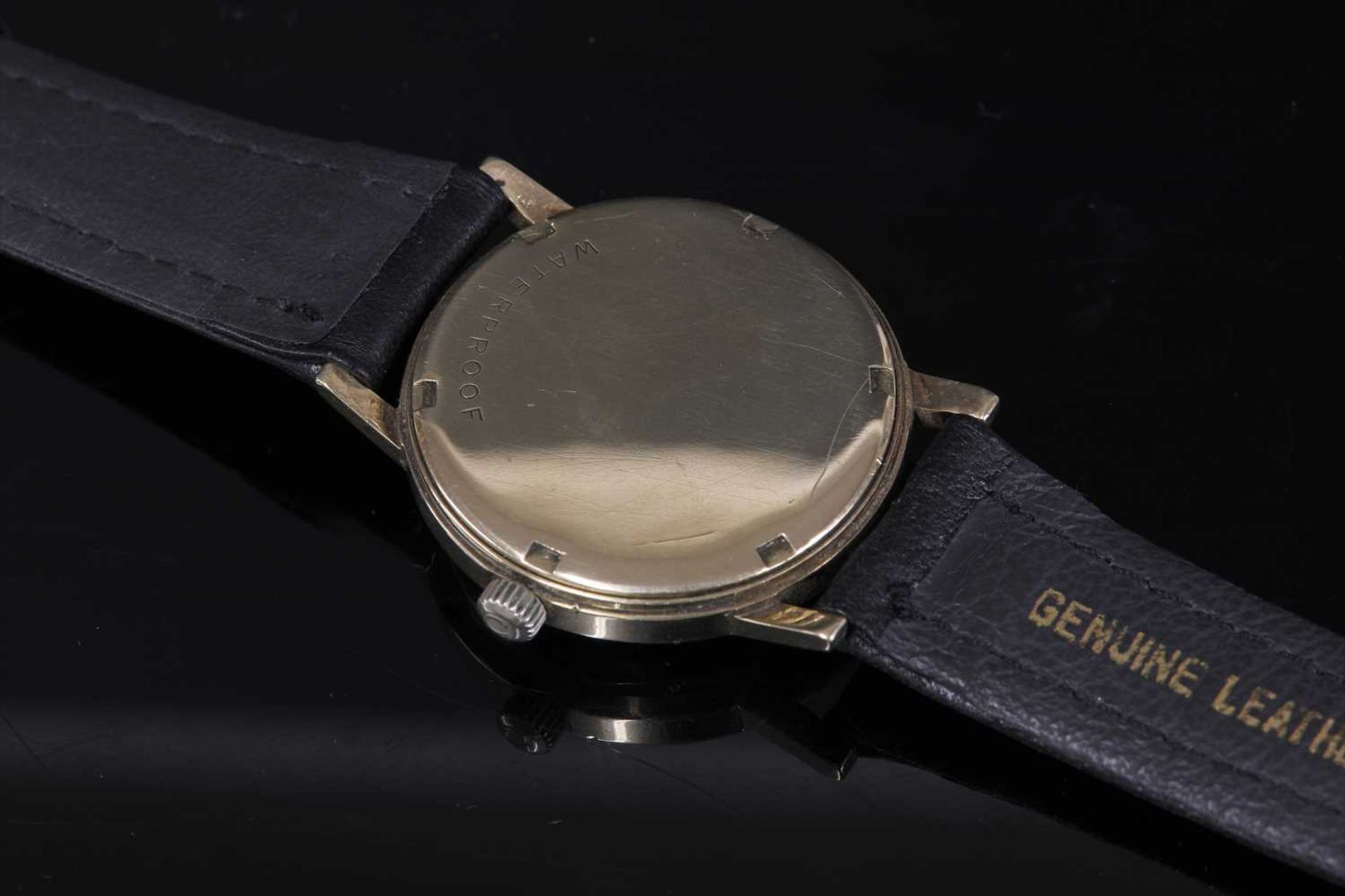 A 14ct gold Omega 'Genève' mechanical strap watch, c.1970, - Bild 3 aus 3