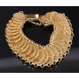 A Continental gold filigree bracelet,