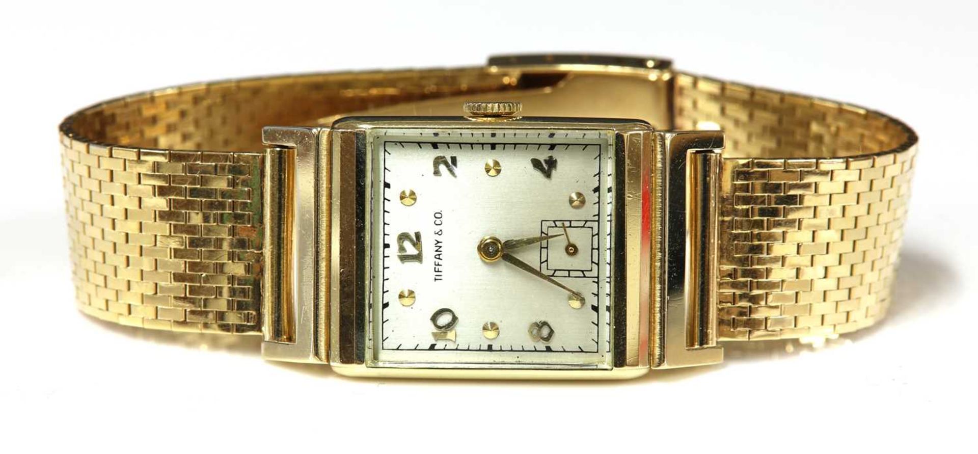 A gentlemen's American gold Tiffany & Co. mechanical watch, c.1947,
