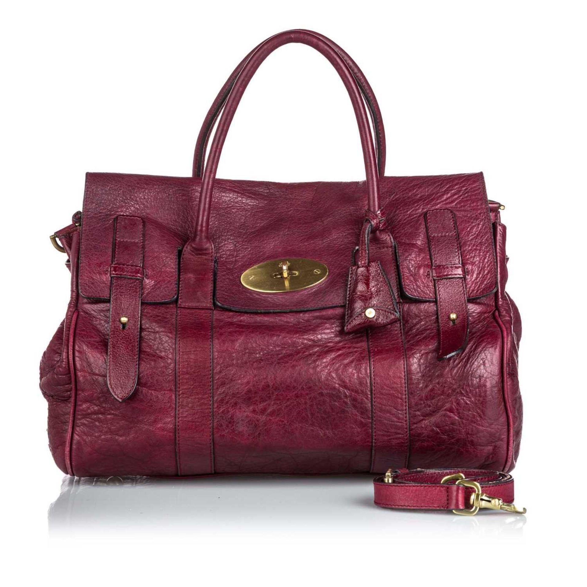 A Mulberry red leather 'Bayswater' satchel, - Image 13 of 20