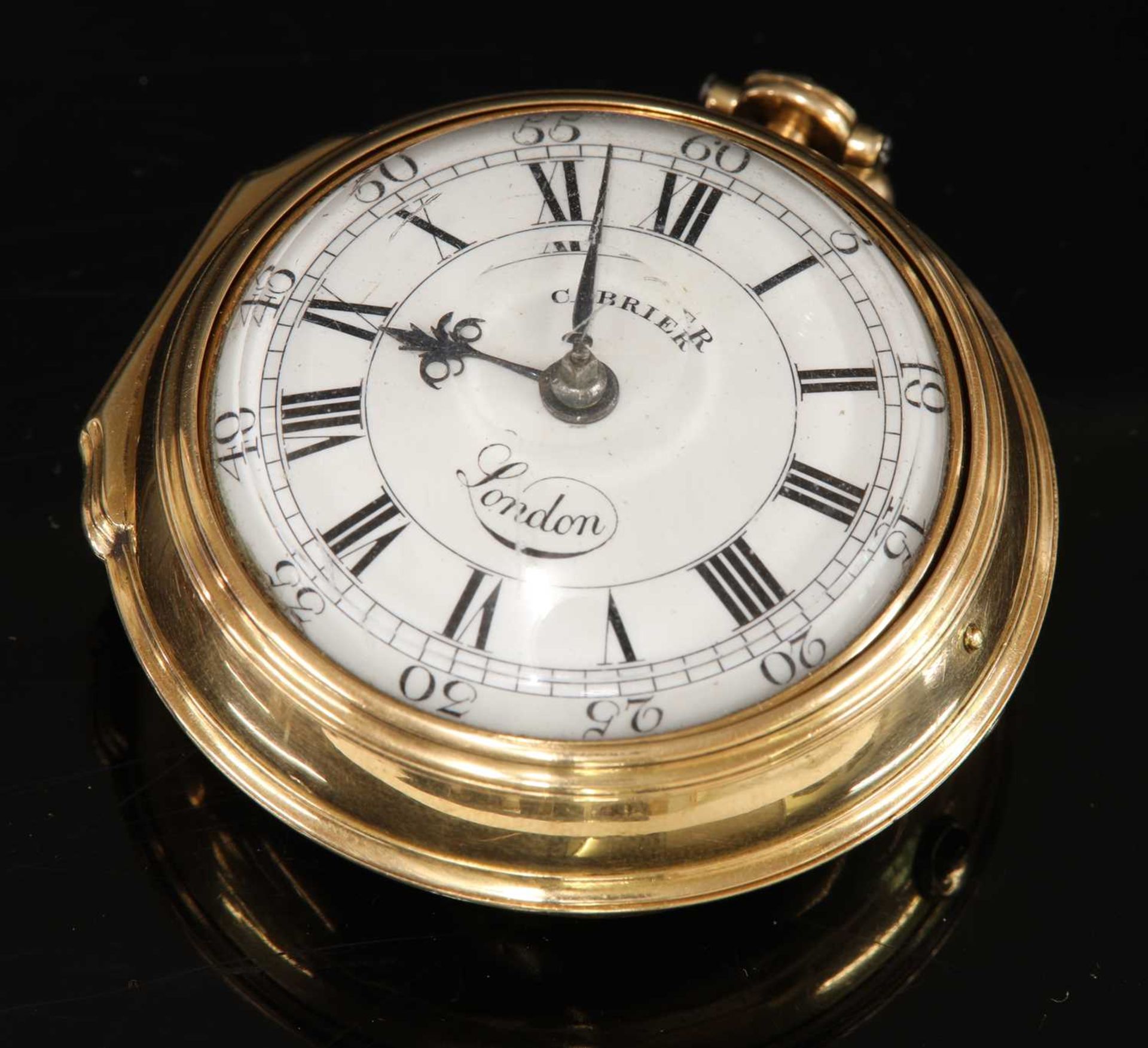 A 22ct gold pair cased pocket watch,