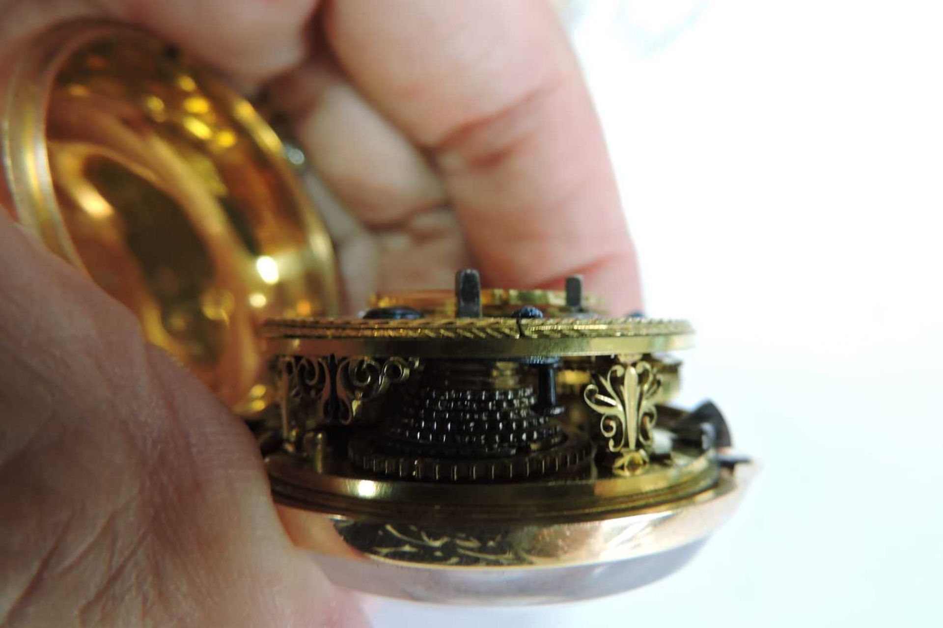 A 22ct gold pair cased pocket watch, - Image 7 of 7