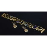 An 18ct gold Murano gemstone bracelet by Marco Bicego,