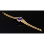 A ladies' 18ct gold Omega de Ville mechanical bracelet watch,