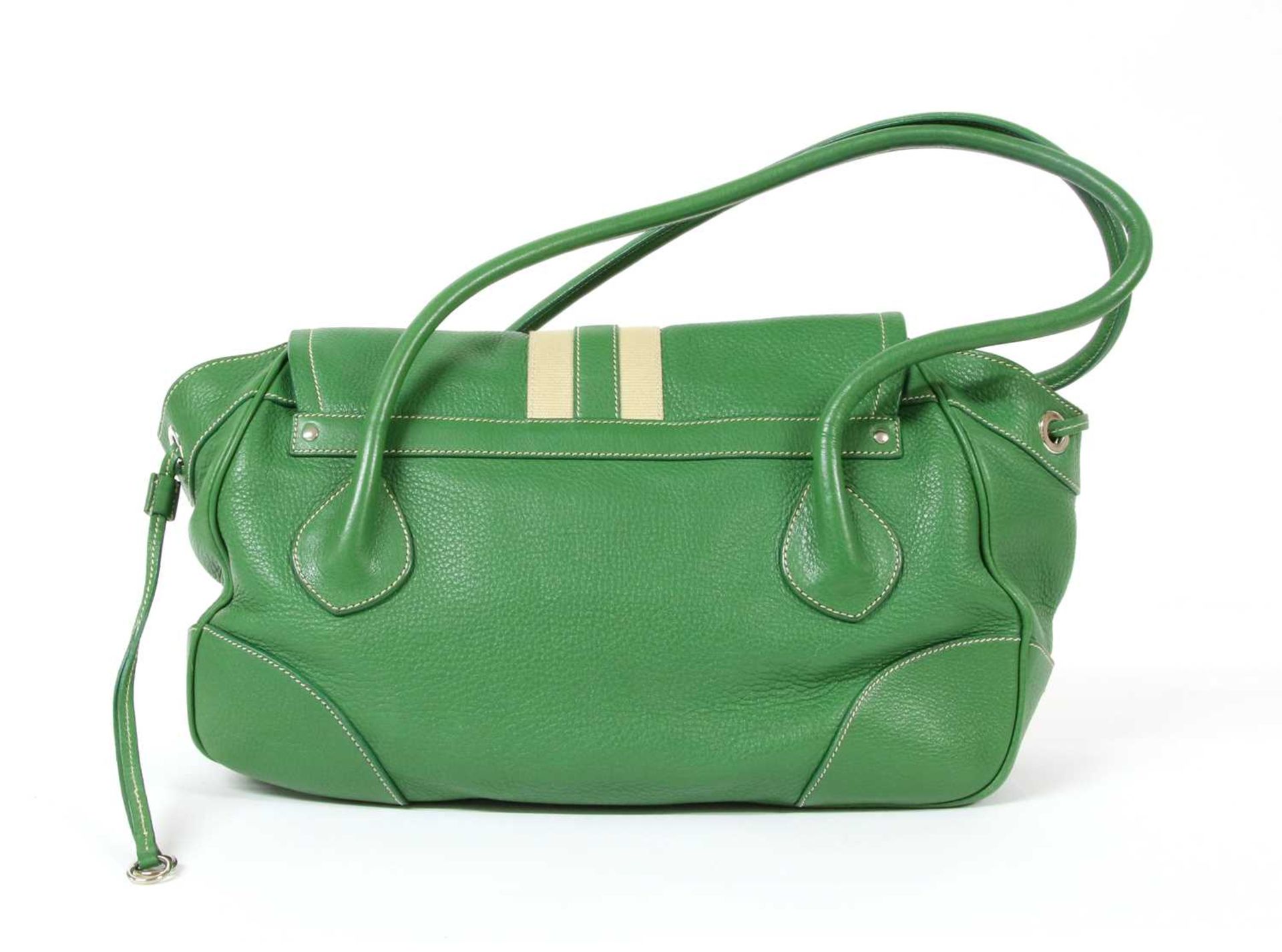 A Prada green leather shoulder bag, - Image 2 of 11