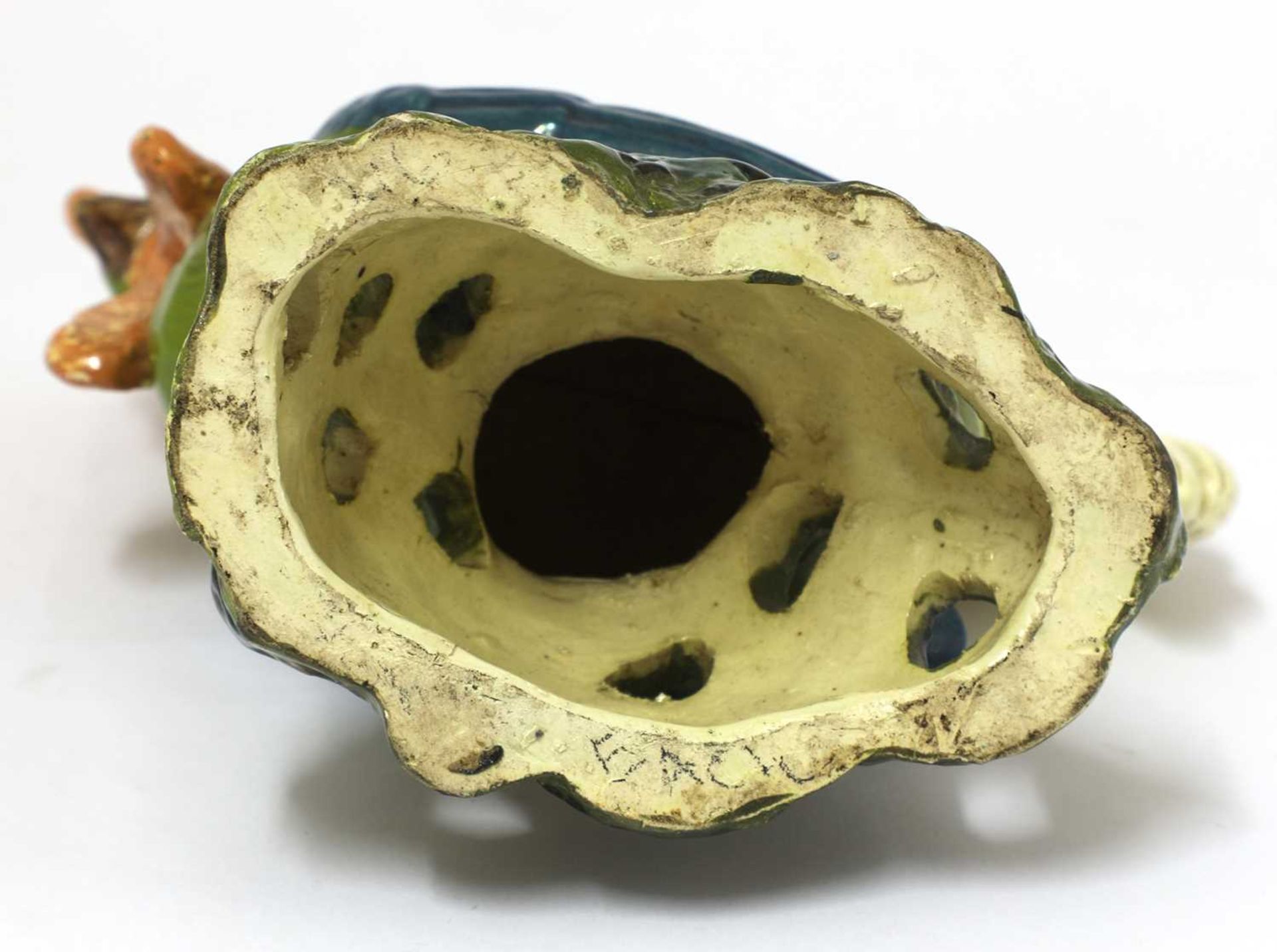 A Continental pottery cockerel, - Bild 2 aus 3