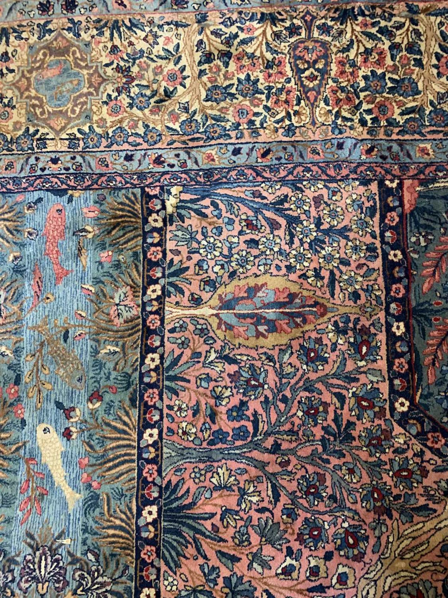 A large Persian Kirman carpet, - Image 6 of 18