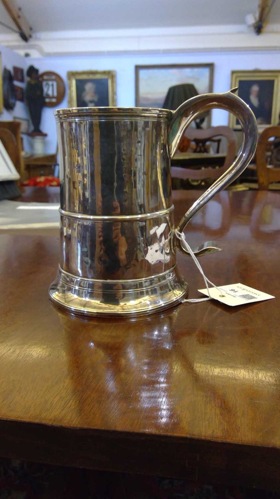 A George III silver mug - Bild 4 aus 10