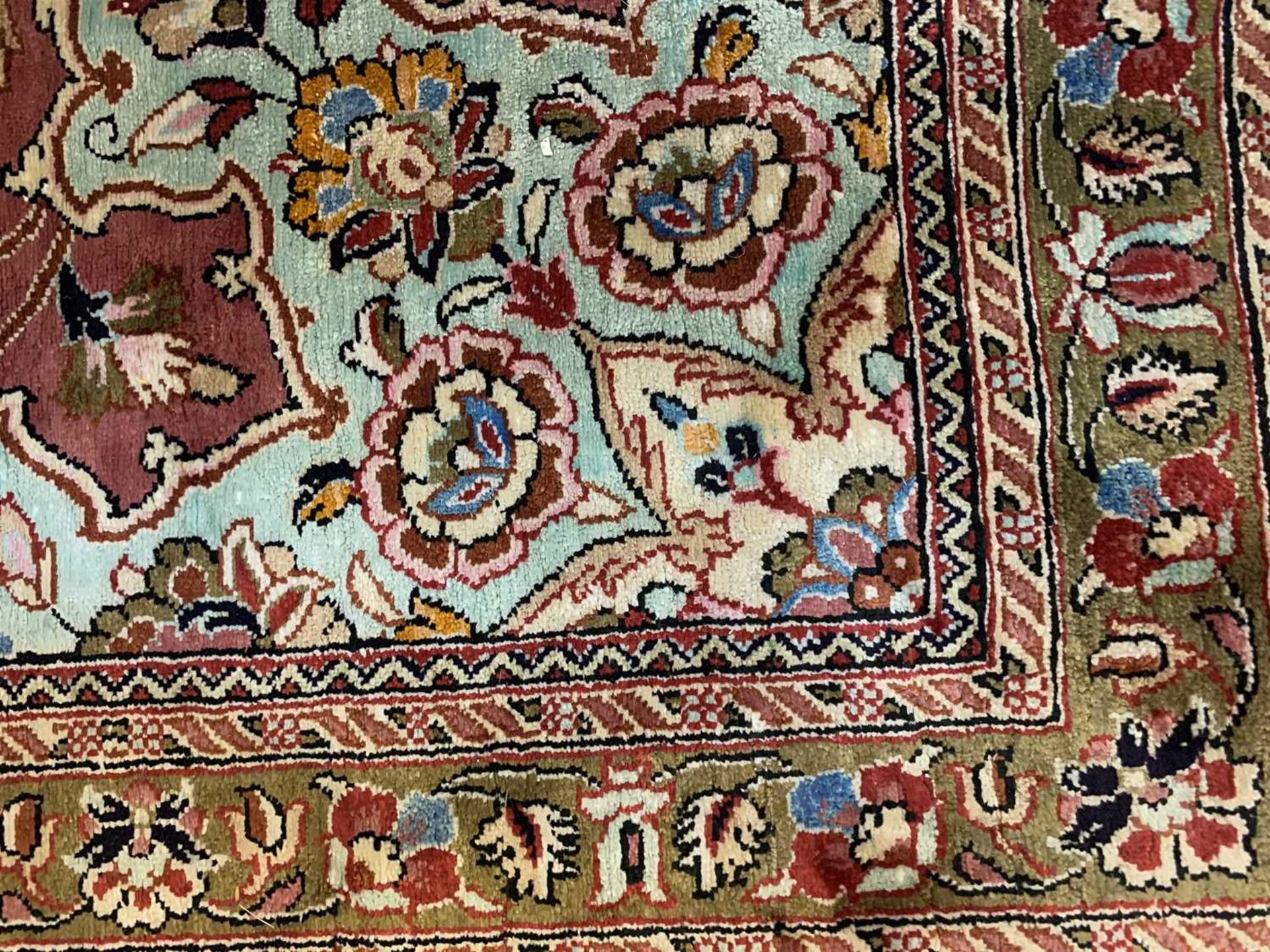 A fine Persian silk Qom rug, - Image 14 of 18