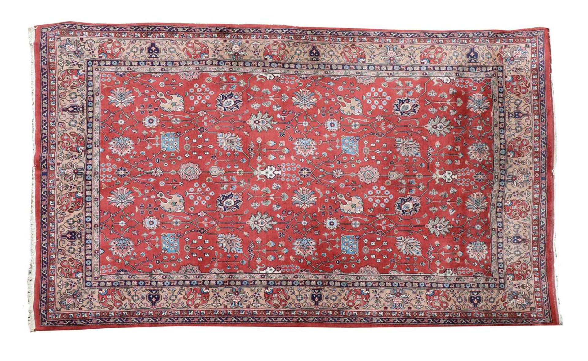 A Persian Heriz carpet,
