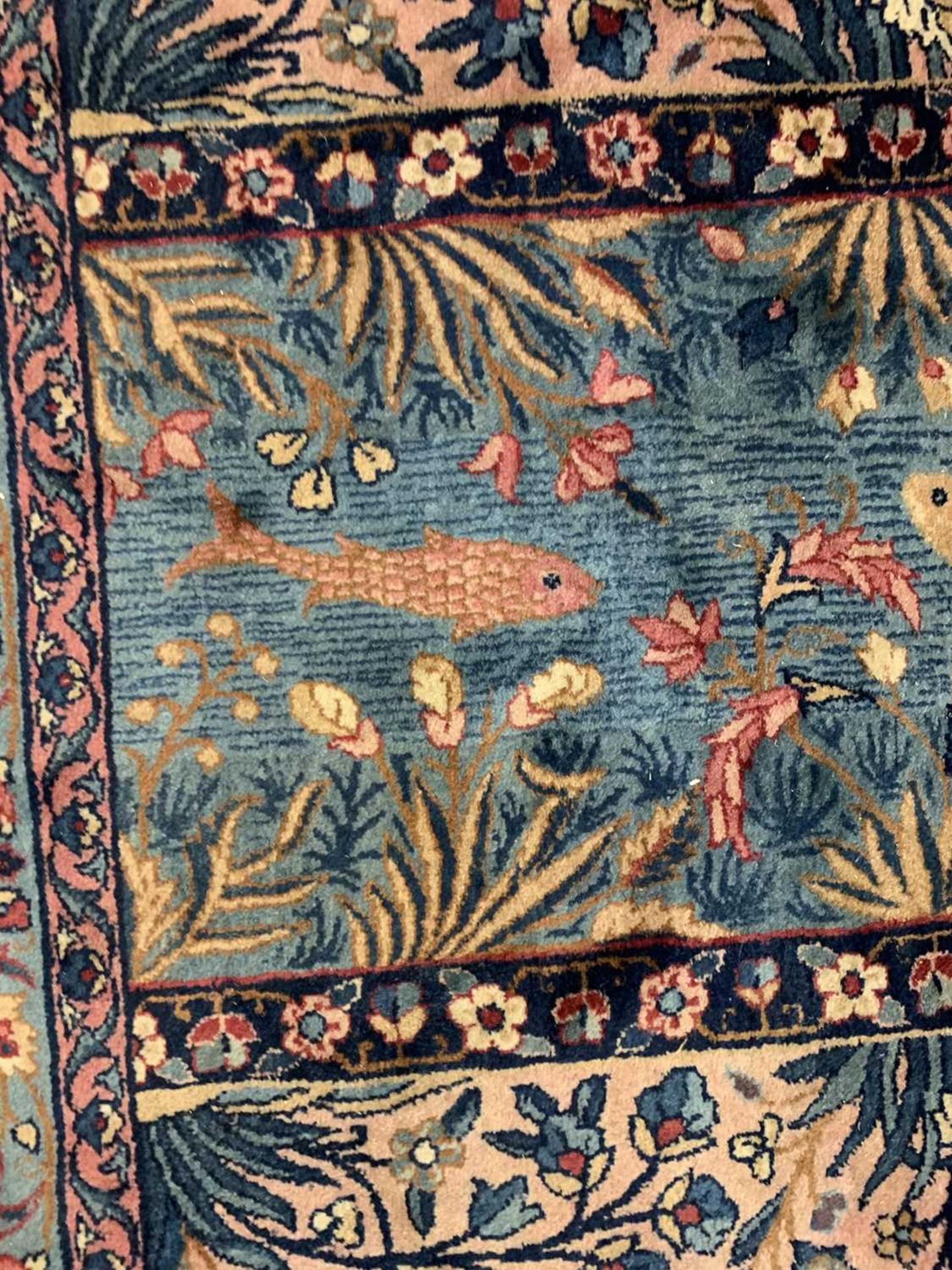 A large Persian Kirman carpet, - Image 9 of 18