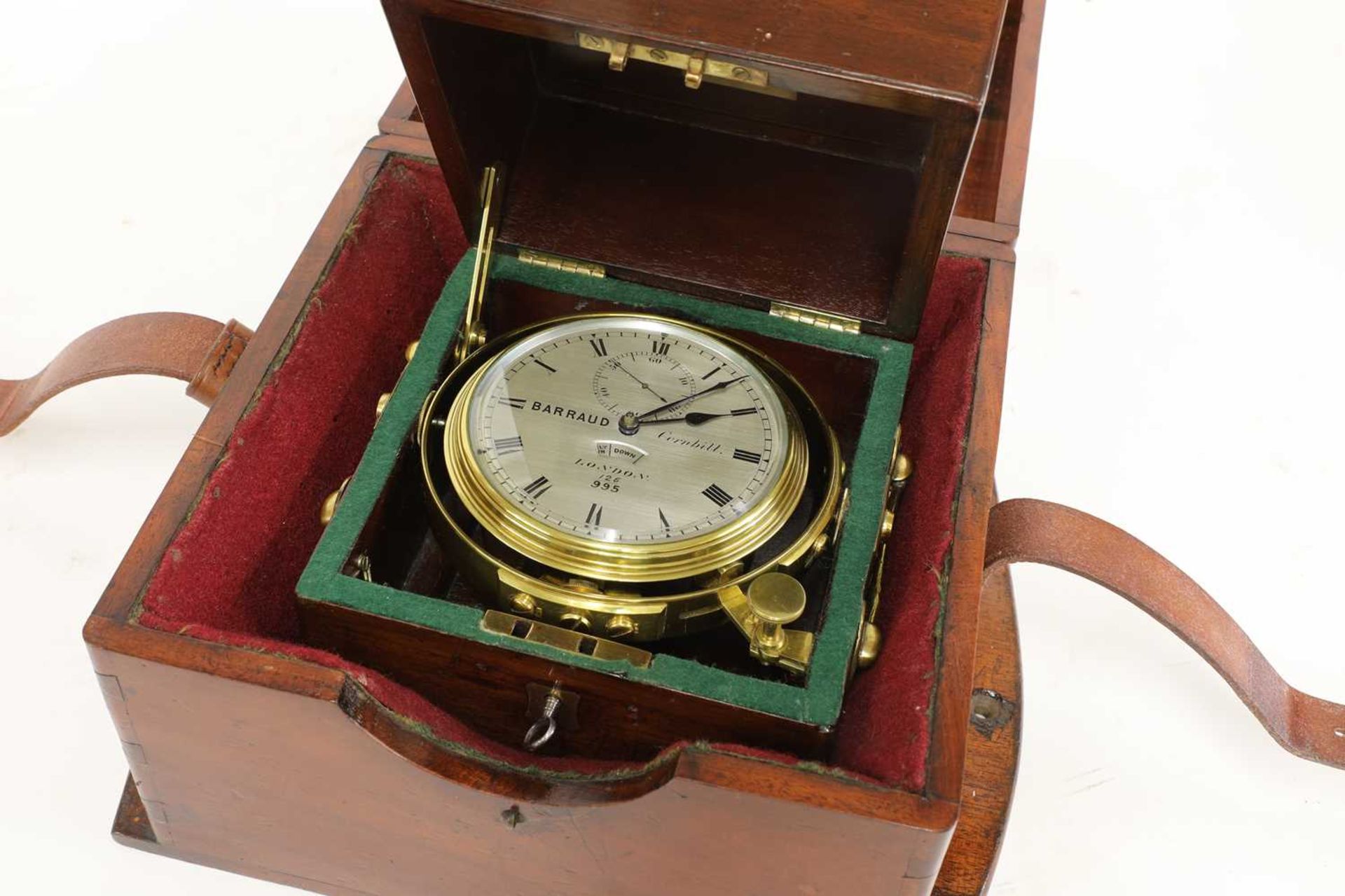 A marine chronometer,