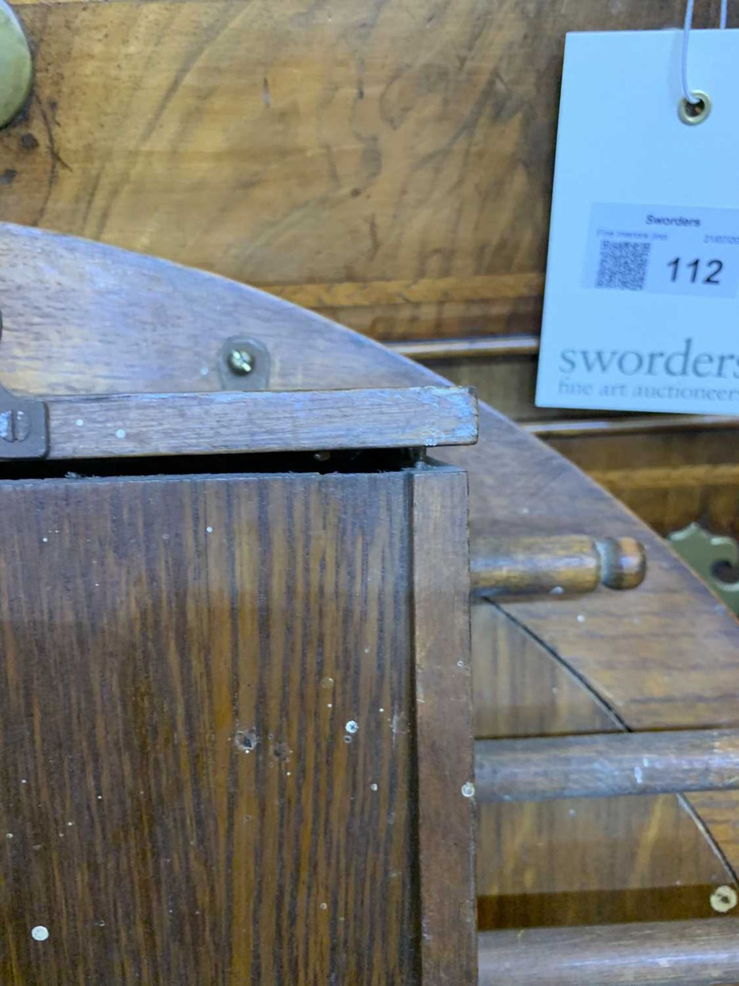 A large Edwardian oak wall-mounted perpetual calendar, - Image 17 of 18