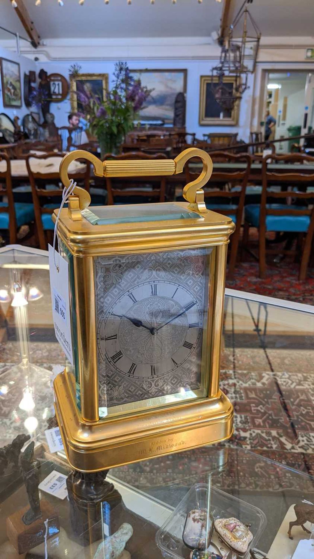 A giant English twin fusee carriage clock - Image 16 of 18