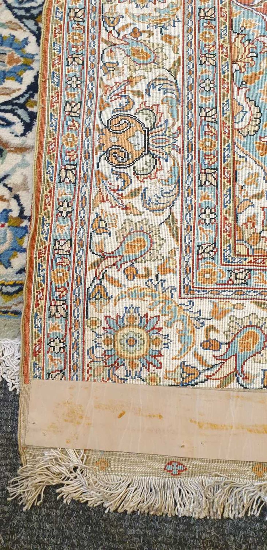 A small silk Hereke rug, - Image 10 of 11
