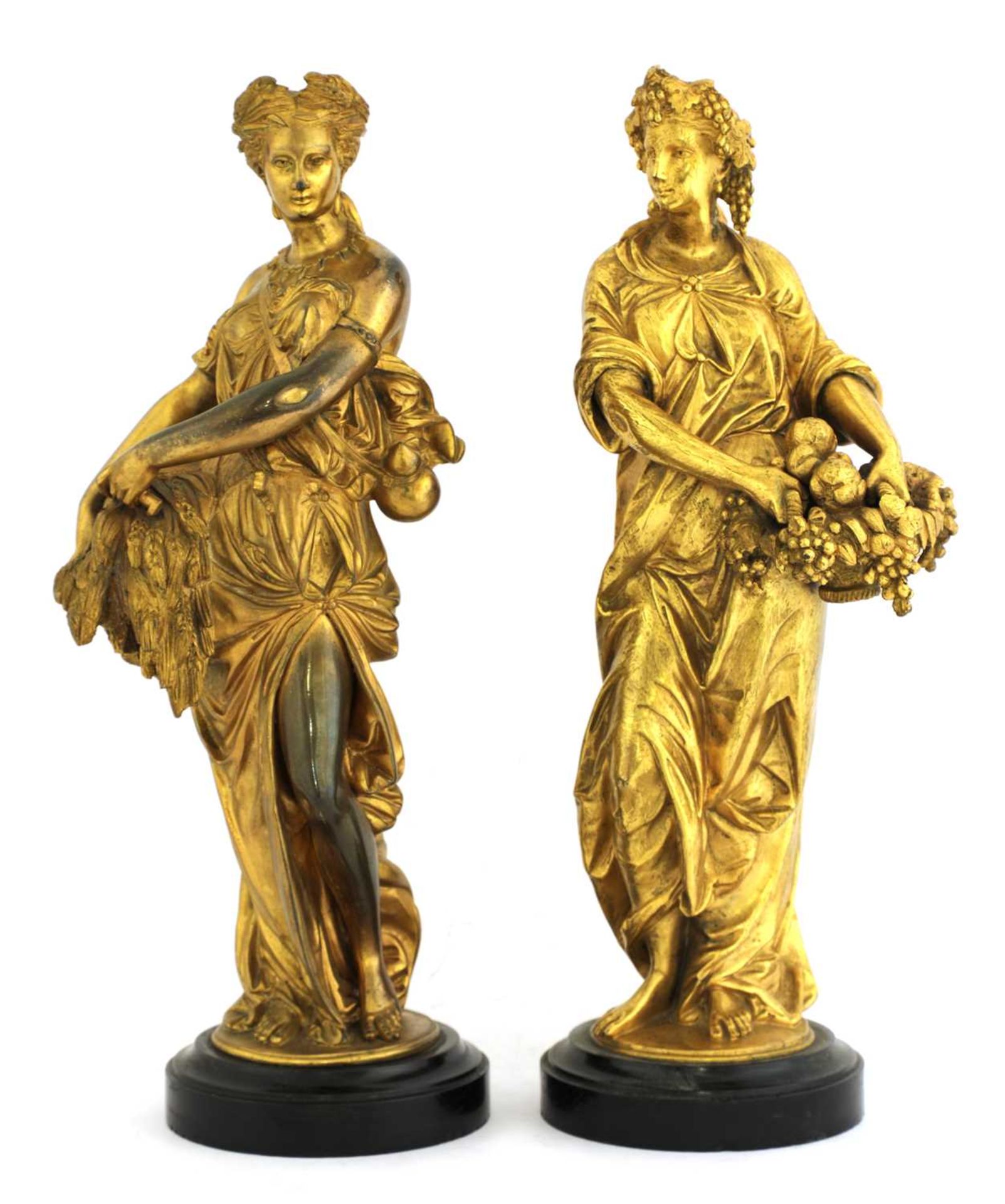 A pair of ormolu figures,