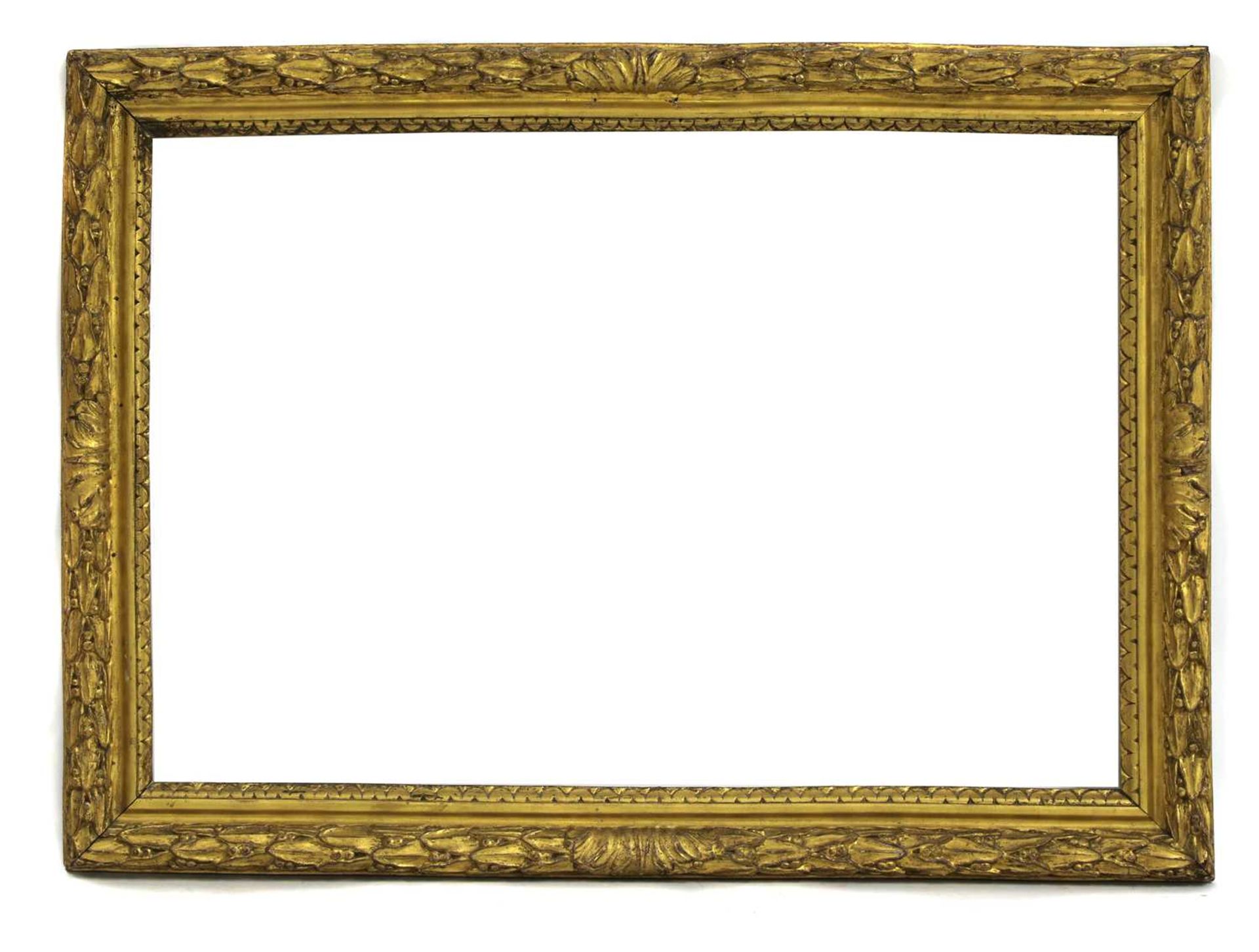 A carved giltwood frame