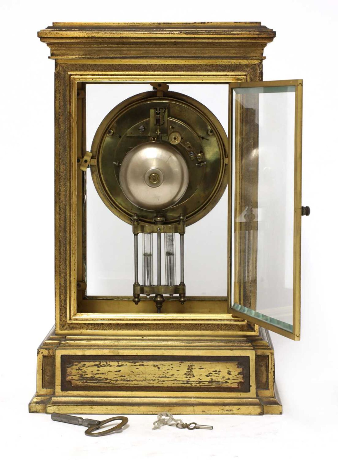 A French ormolu mantel clock, - Image 3 of 3
