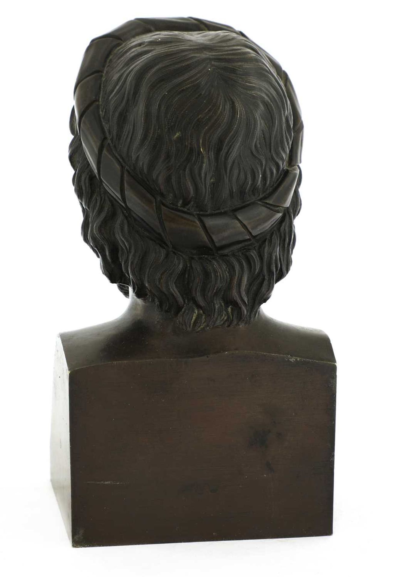 A Grand Tour bronze bust, - Image 2 of 2