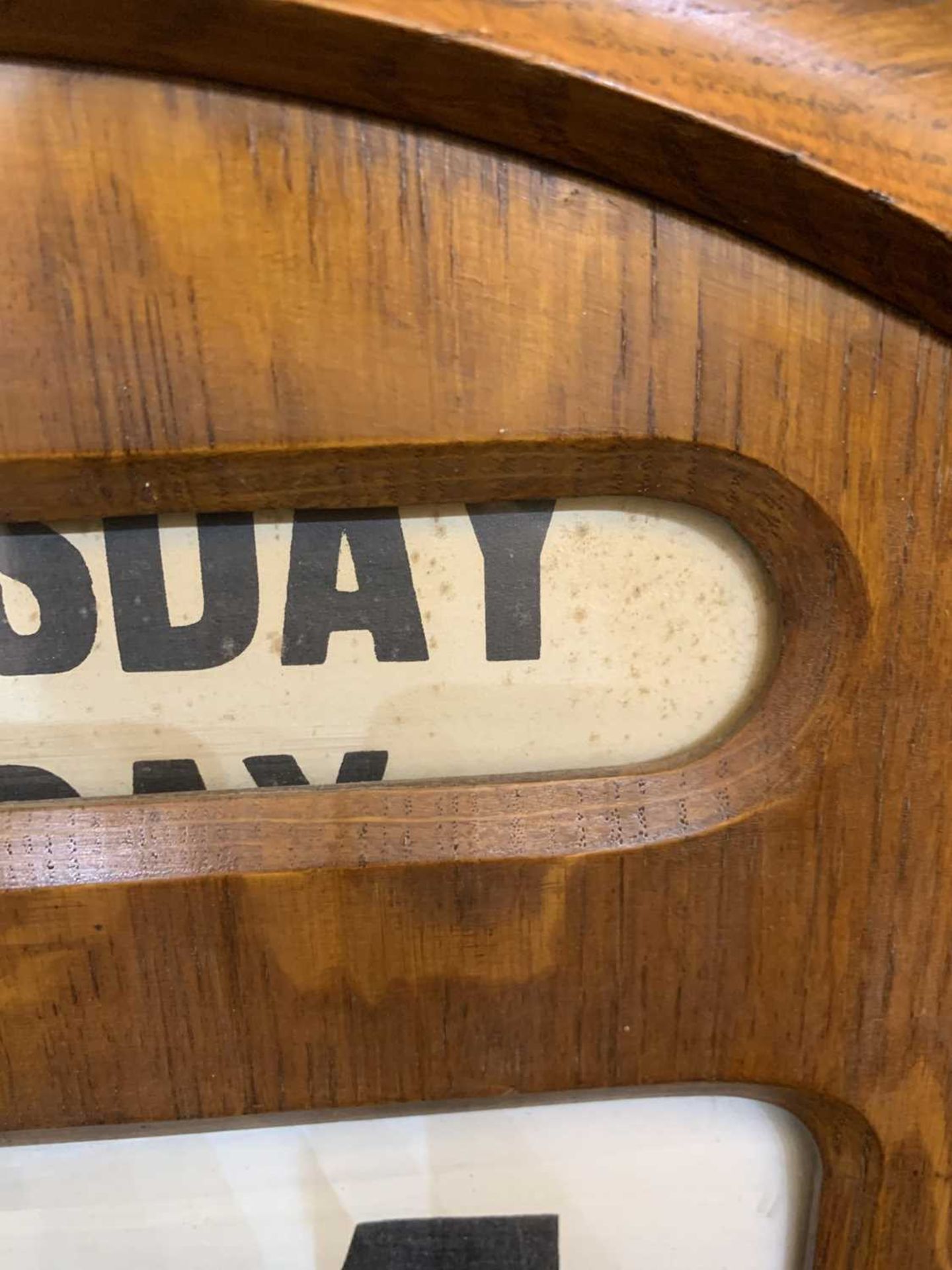 A large Edwardian oak wall-mounted perpetual calendar, - Image 14 of 18