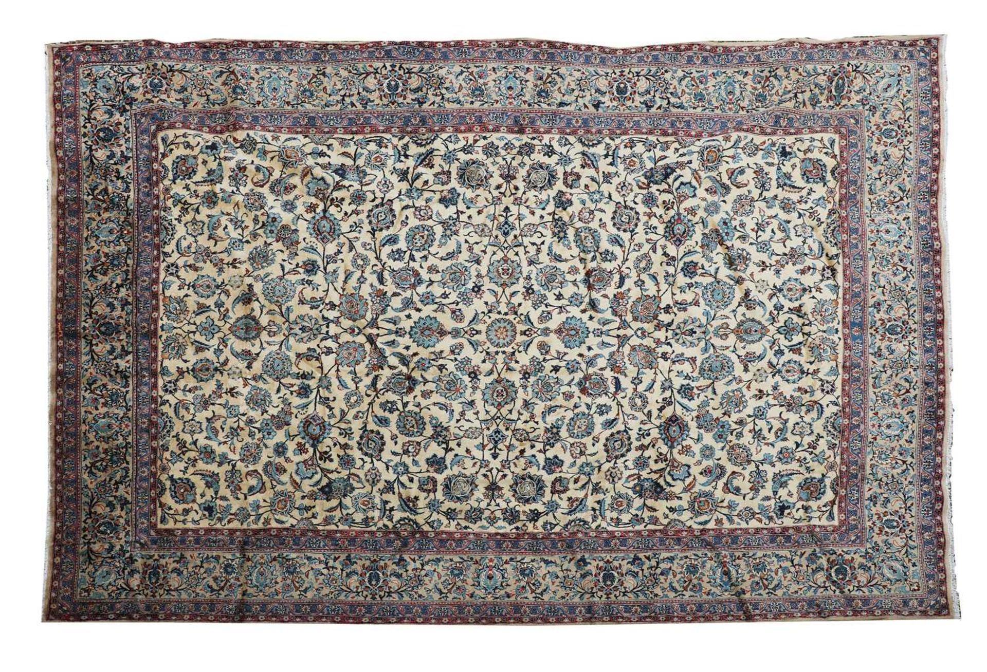 A fine Kashan carpet,