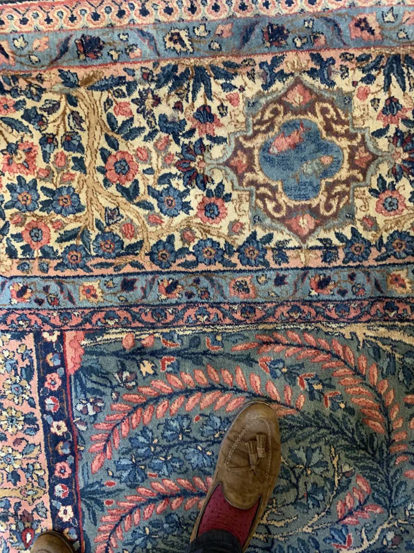 A large Persian Kirman carpet, - Image 14 of 18