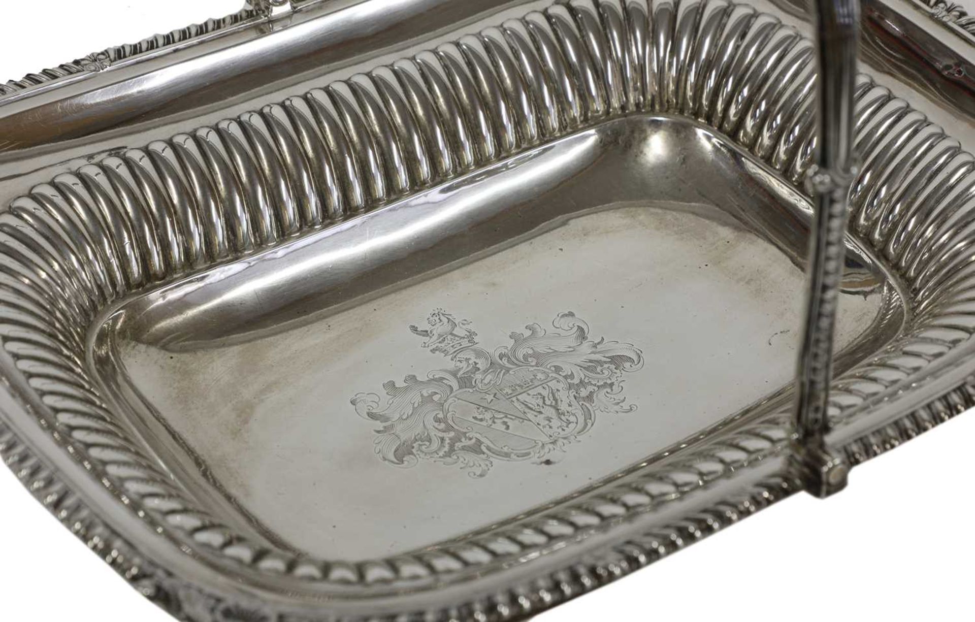 A George III silver bread basket, - Bild 2 aus 24