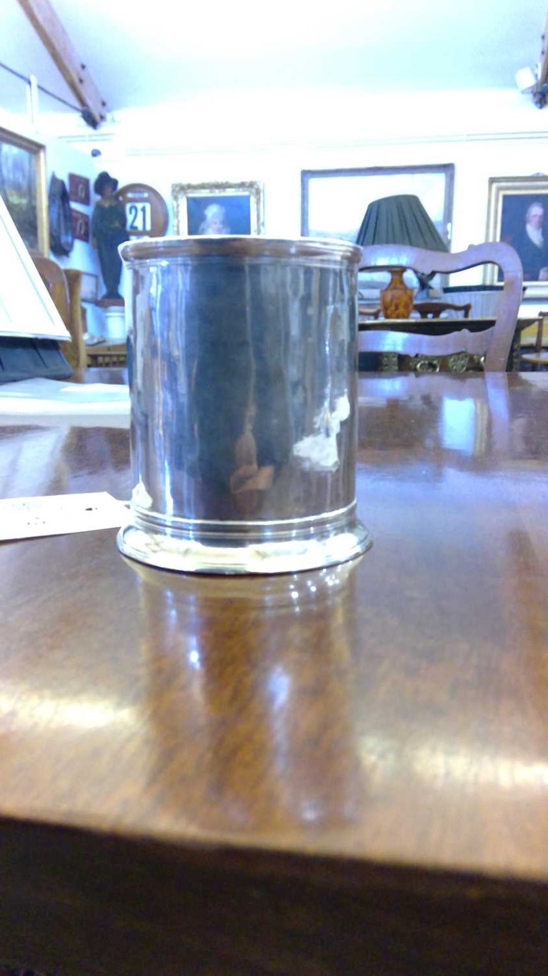 A George II silver mug, - Bild 8 aus 9