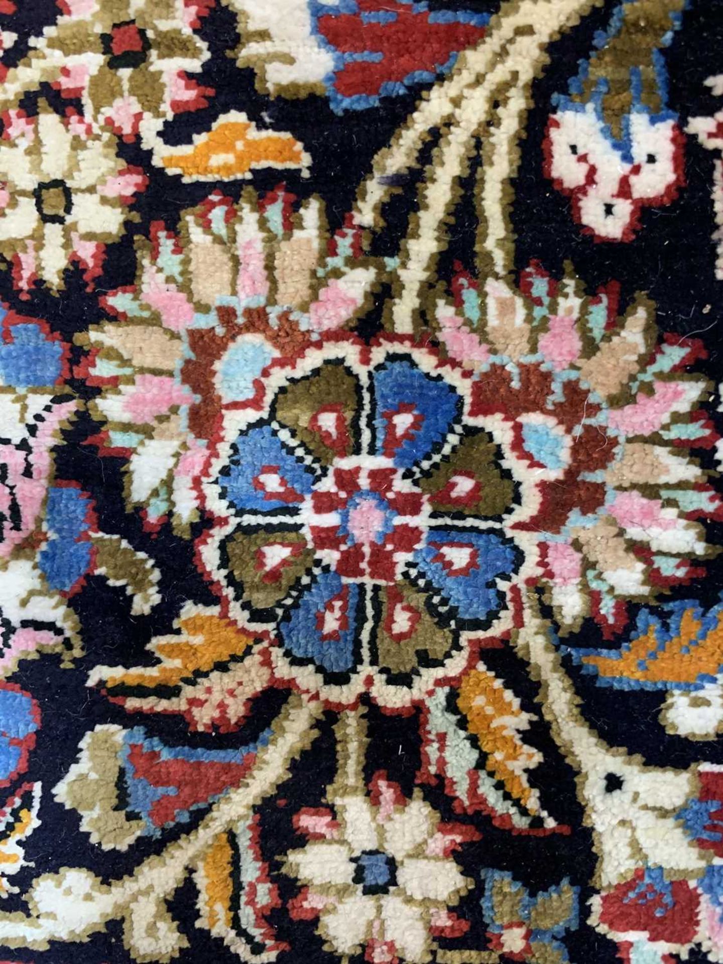 A fine Persian silk Qom rug, - Image 4 of 18