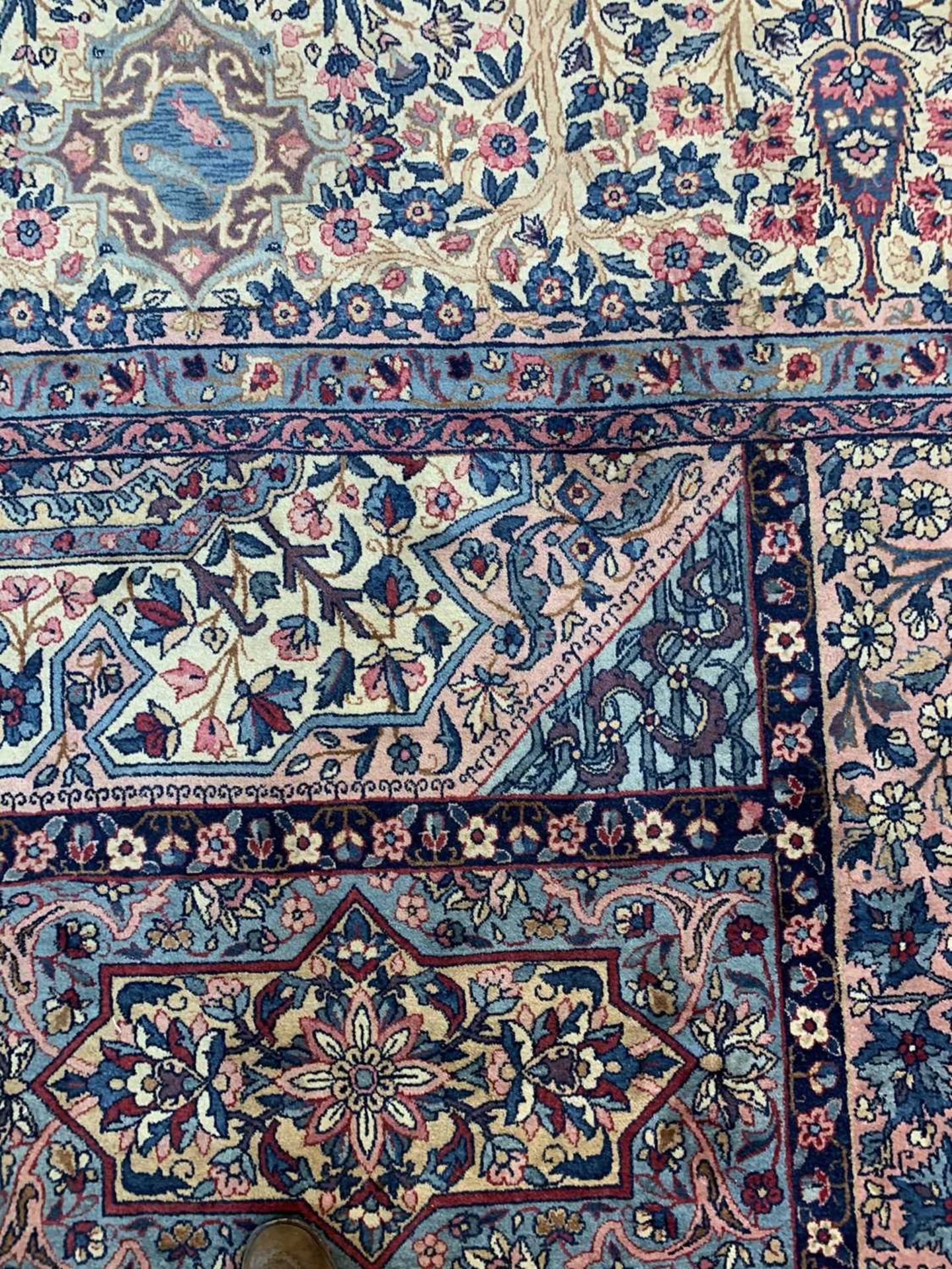 A large Persian Kirman carpet, - Image 13 of 18