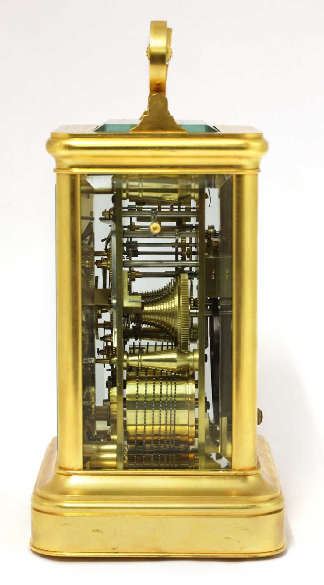 A giant English twin fusee carriage clock - Image 4 of 18