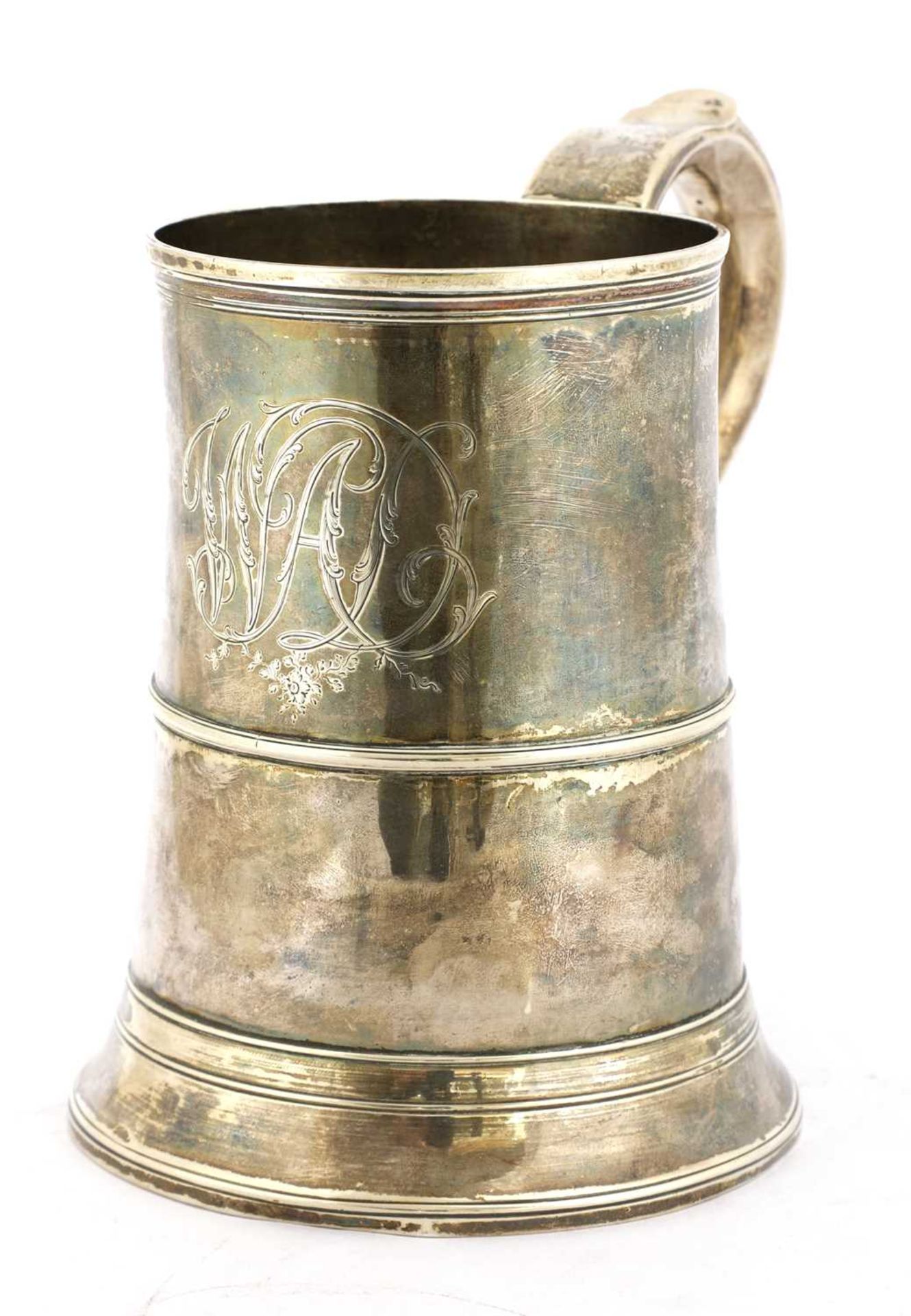 A George III silver mug - Bild 2 aus 10