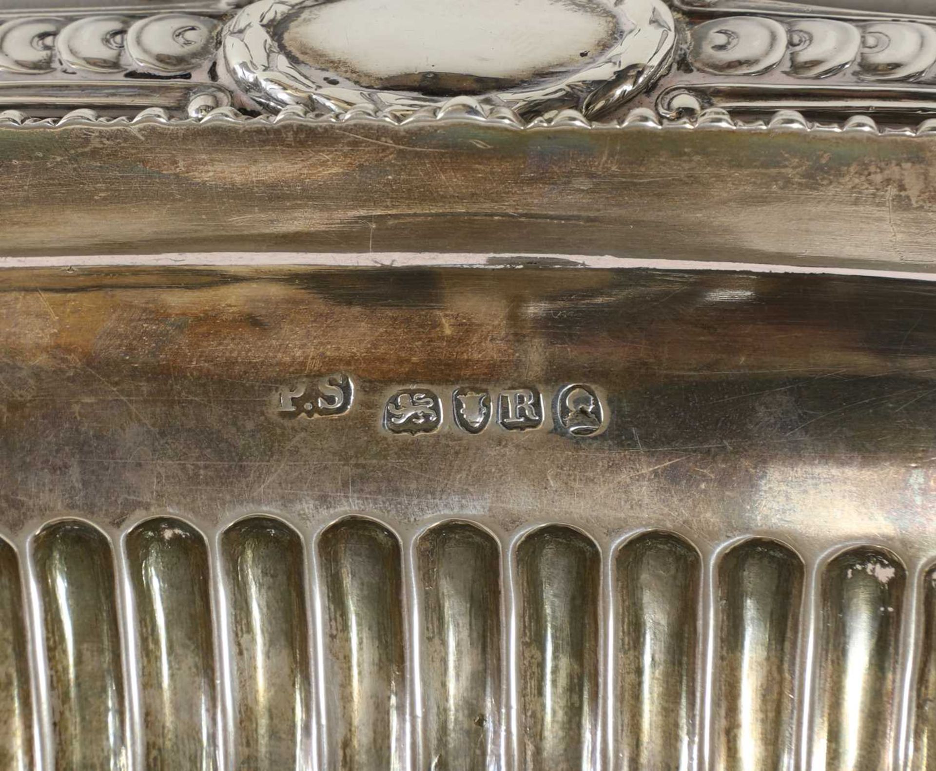 A George III silver bread basket, - Bild 3 aus 24