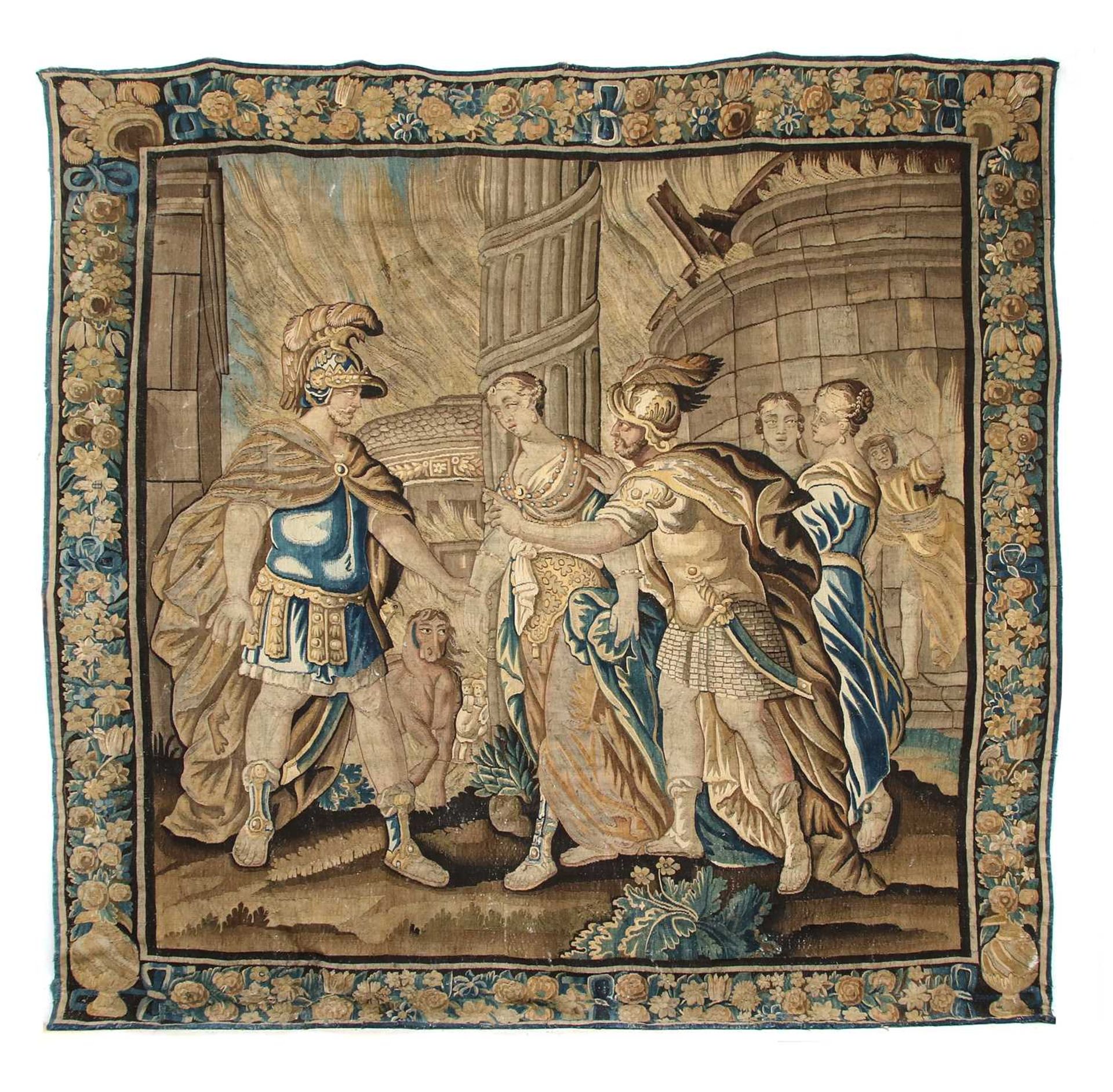 A large Aubusson tapestry,