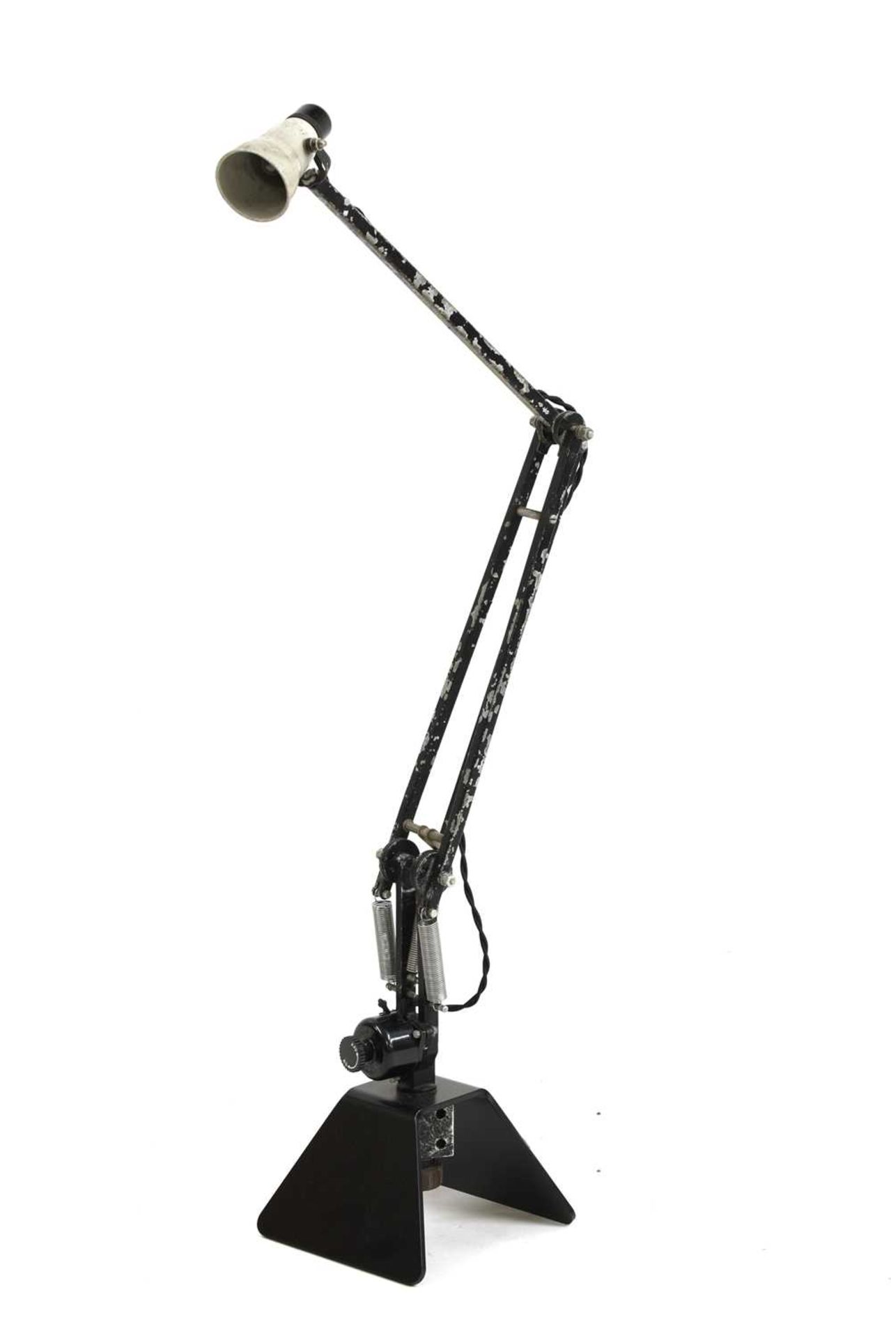 An Herbert Terry 'Anglepoise' machinist's lamp,